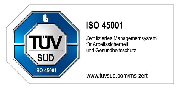 TÜV Siegel der RNG nach ISO 45001
